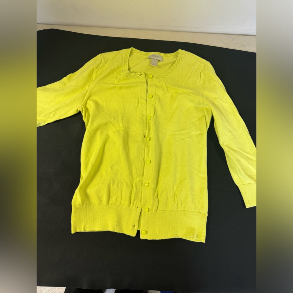 LOFT Bright Yellow Women's Cardigan